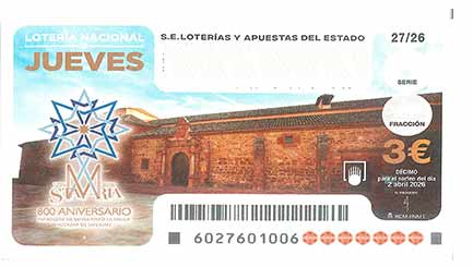 Décimo 70265 del sorteo 27-02/04/2026 Jueves