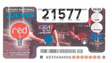 Décimo 21577 del sorteo 35-30/04/2026 Jueves