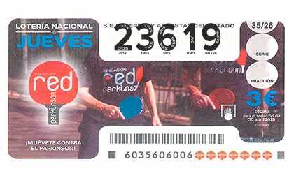 Décimo 23619 del sorteo 35-30/04/2026 Jueves