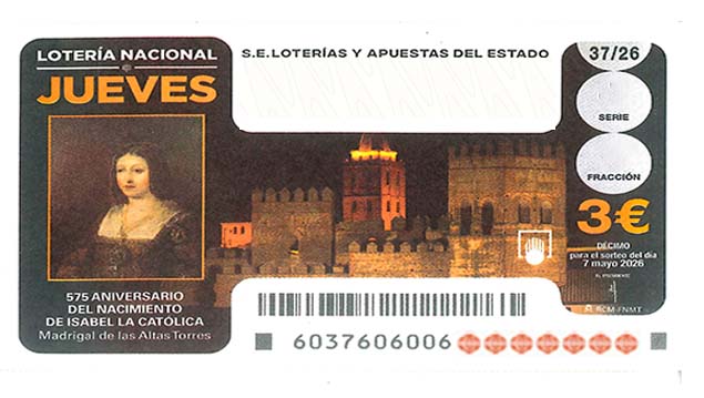 Décimo 13728 del sorteo 37-07/05/2026 Jueves