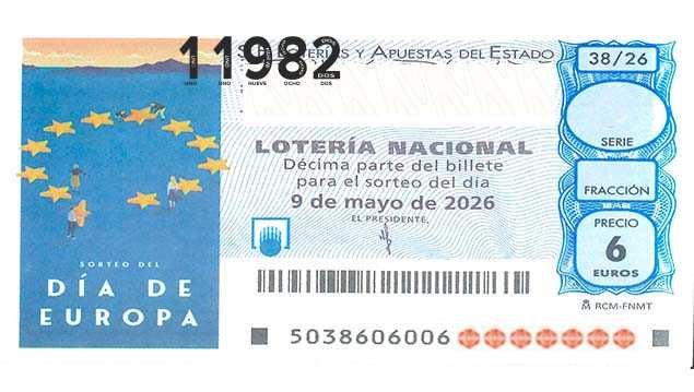 Décimo 11982 del sorteo 38-09/05/2026 Sábado