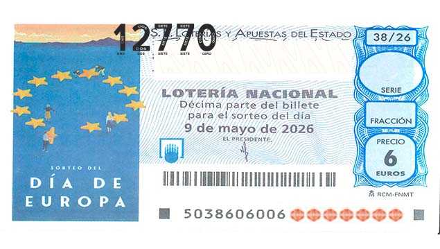 Décimo 12770 del sorteo 38-09/05/2026 Sábado