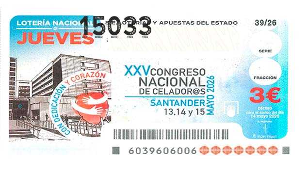 Décimo 15033 del sorteo 39-14/05/2026 Jueves