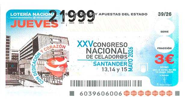 Décimo 21999 del sorteo 39-14/05/2026 Jueves