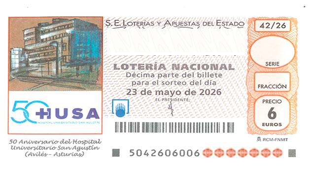 Décimo 69613 del sorteo 42-23/05/2026 Sábado