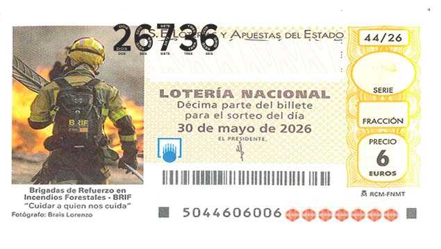 Décimo 26736 del sorteo 44-30/05/2026 Sábado