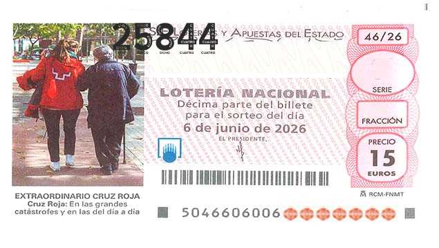 Décimo 25844 del sorteo 46-06/06/2026 Sábado