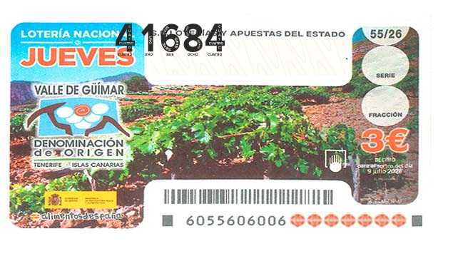 Décimo 41684 del sorteo 55-09/07/2026 Jueves