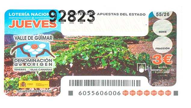 Décimo 92823 del sorteo 55-09/07/2026 Jueves