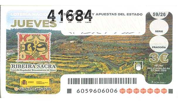 Décimo 41684 del sorteo 59-23/07/2026 Jueves