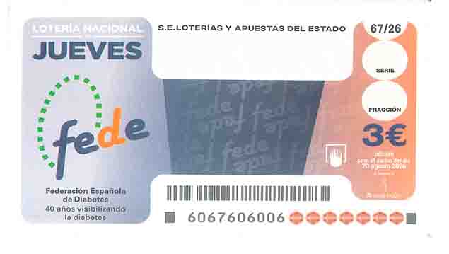 Décimo 13556 del sorteo 67-20/08/2026 Jueves