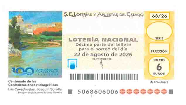 Décimo 84189 del sorteo 68-22/08/2026 Sábado