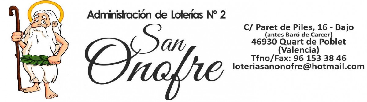    Imagen 0 para promocionar la tienda Administración Lotería San Onofre