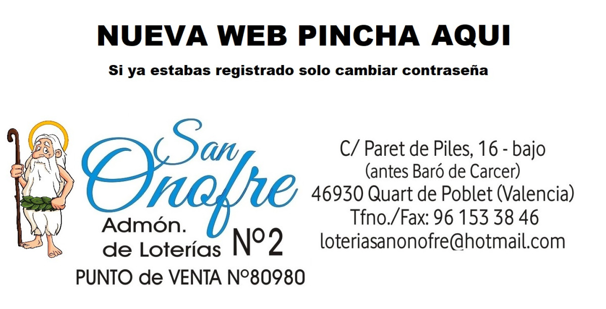  Ir a https://www.loteriasanonofre.es,   Imagen 1 para promocionar la tienda Administración Lotería San Onofre